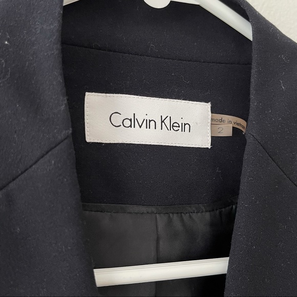 Calvin Klein Navy Blazer With Gold Button - Picture 3 of 3